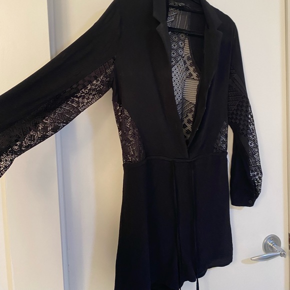 Backless black Romper - Picture 2 of 6